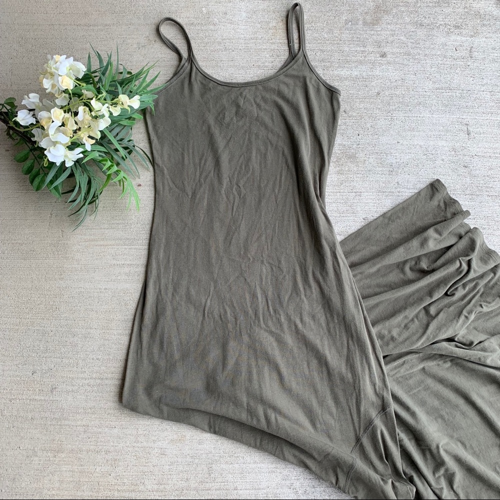 Army Green Maxi Dress